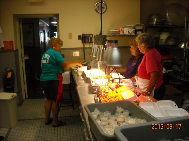&quot;Can someone help me count please?  I have run out of fingers and toes.&quot;  Dot Davis at Sandwich Sale 2013